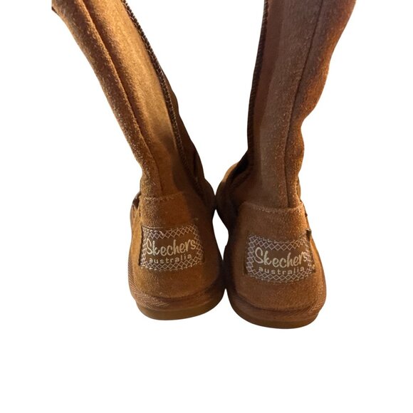 Skechers Womens Suede Mid-Calf Boots Size 7 Faux Fur Lining & Buckle Accents - Picture 8 of 8